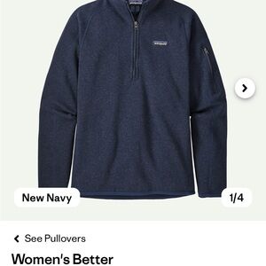 Women’s Patagonia 1/4 Zip-Up Jacket in Navy